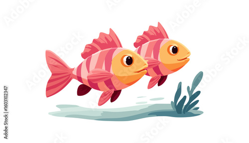 zebra danio fish icon, zebra danio fish vector illustration-simple illustration of zebra danio fish