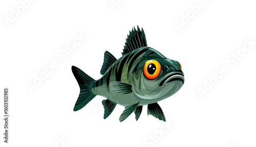 zebra danio fish icon, zebra danio fish vector illustration-simple illustration of zebra danio fish