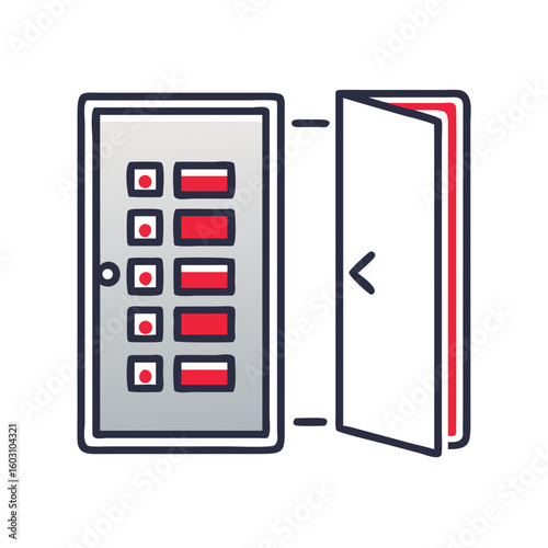 Server Room Door Icon
