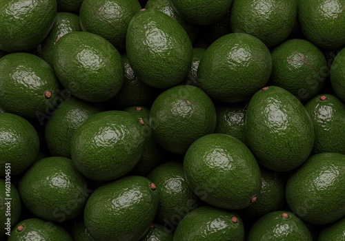 Fresh Avocados Piled Up – Tropical Green Fruit in High Resolution