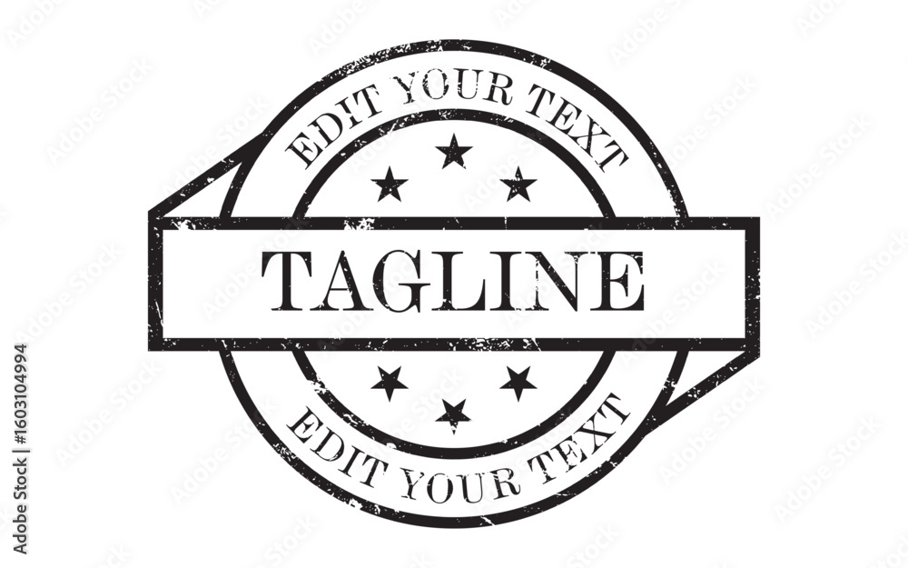 Obraz premium Grunge black stamp editable template