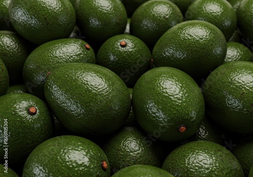 Fresh Avocados Piled Up – Tropical Green Fruit in High Resolution