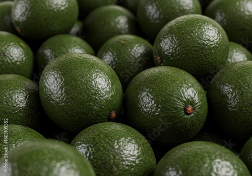 Fresh Avocados Piled Up – Tropical Green Fruit in High Resolution