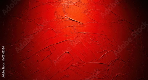 Textured Red Background with Gradient Lighting and Shadow