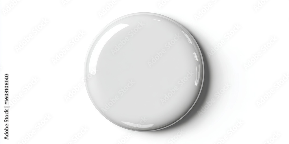 Fototapeta premium White Circle on White Background