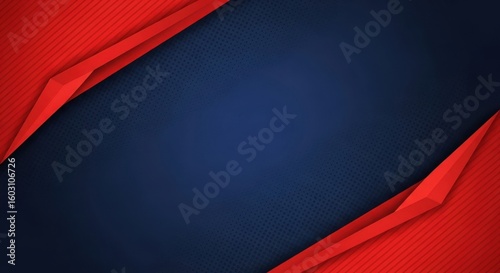 Dynamic Red and Blue Abstract Geometric Background