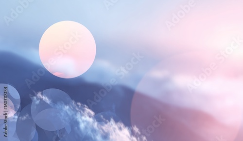 Delicate pastel hues create a soft, dreamy sky scene.