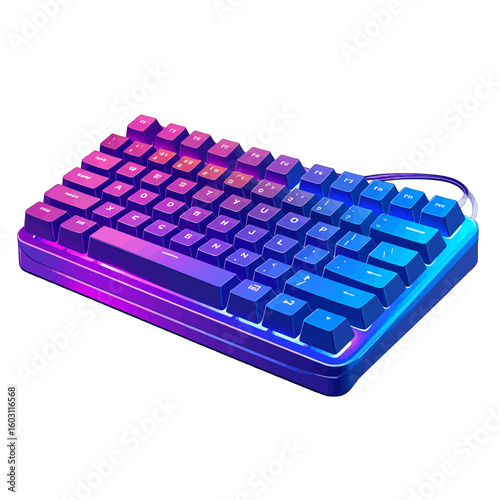 Colorful Gradient Led Illuminated Keyboard