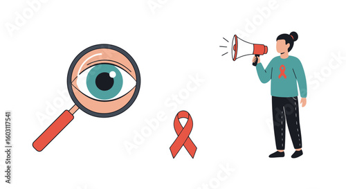 Raising Awareness: Illustration of Advocacy and Vision