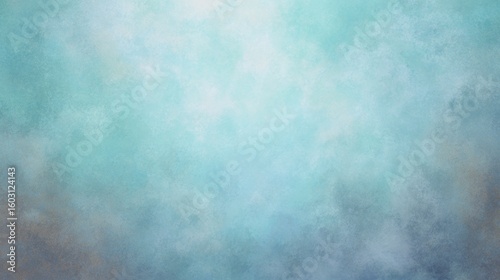 Soft watercolor gradient in muted blue-gray tones creates a clean and calming abstract aesthetic with a glaucous background