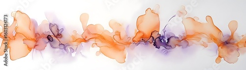 Abstract composition of flowing, blended colors.