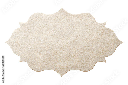 snowy scalloped edge discount label isolated on a white background, in a simple style, with a transparent PNG