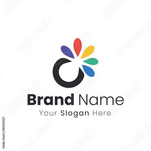 Vibrant Abstract Circular Logo Design for Brand Identity and Visual Branding