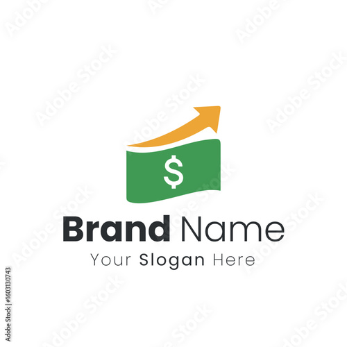 Financial Growth Arrow Logo Design for Business Branding and Identity