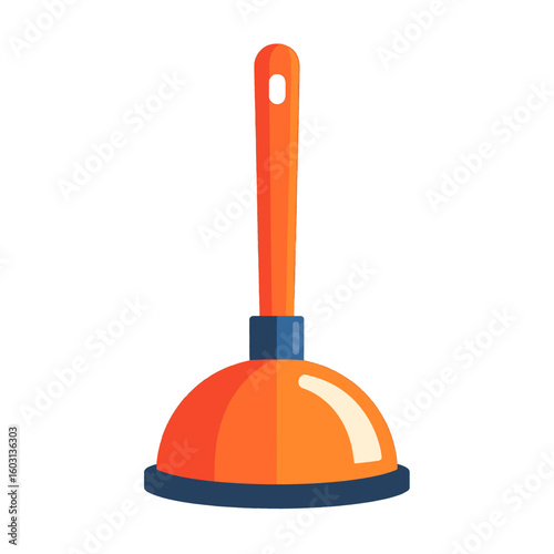 Orange Plumbing Tool Illustration