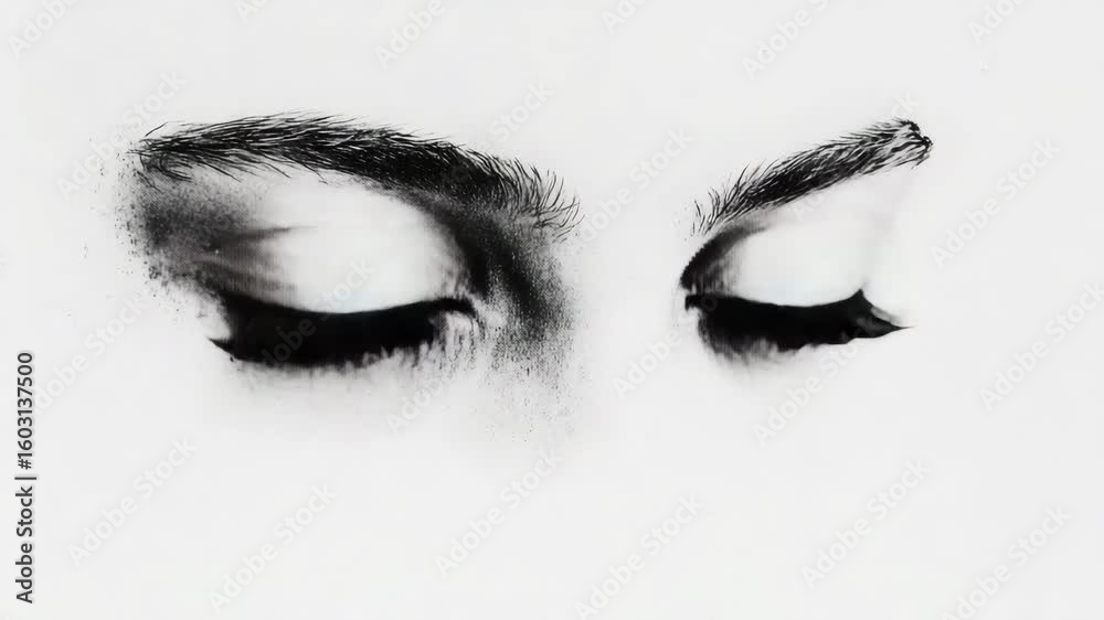 Captivating close-up of expressive eyes highlighting intricate details and shading techniques in a stunning pencil drawing