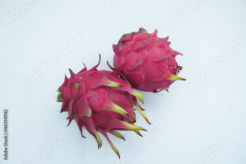 Pitaya or Dragon Fruit isolate on the white background
