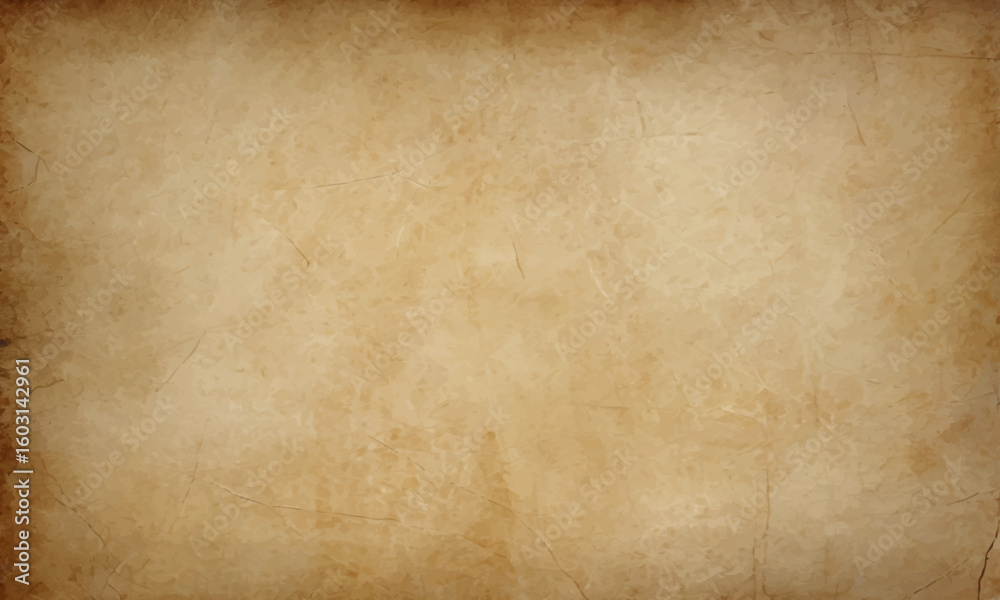 Fototapeta premium Old vintage paper texture background with aged stained surface, perfect for antique documents, maps, history designs, or grunge projects