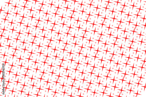 Seamless pattern with shine stars. Red and white simple shining star pattern. Festive pattern with shine star. Vector illustration.