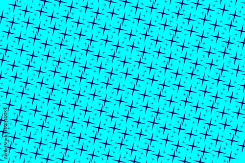 Seamless pattern with shine stars. Navy and sky simple shining star pattern. Festive pattern with shine star. Vector illustration.