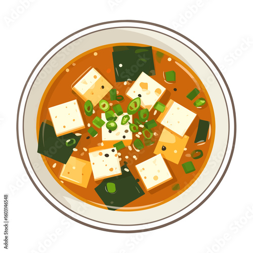 Pixel Art Illustration Of Miso Soup