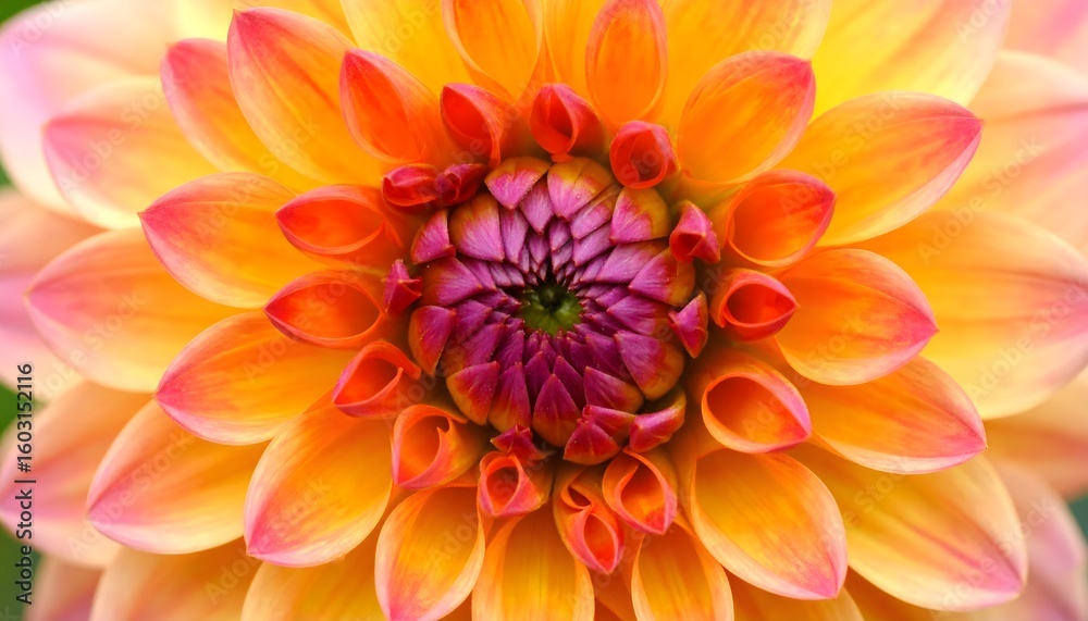 Obraz premium Close-up showcases Dahlia rich colors