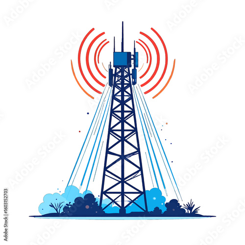 Abstract Illustration Of Communication Tower