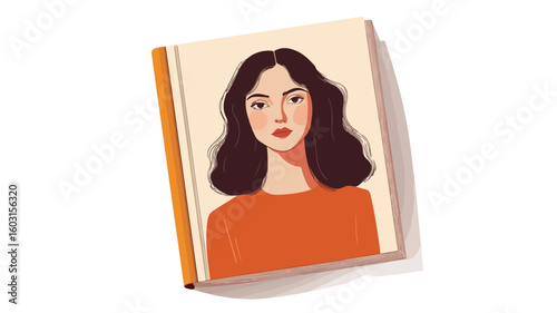 Stylish Glossy Journal Featuring Woman On Retro Fashion Cover
