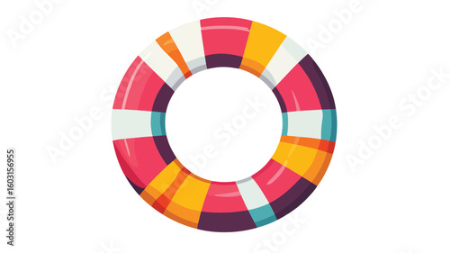 Inflatable Floating Ring for Swimming Beach: Enjoy Fun Water Activities with Colorful Pool Toy