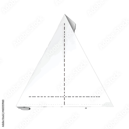 Simple White Paper Sailboat Model