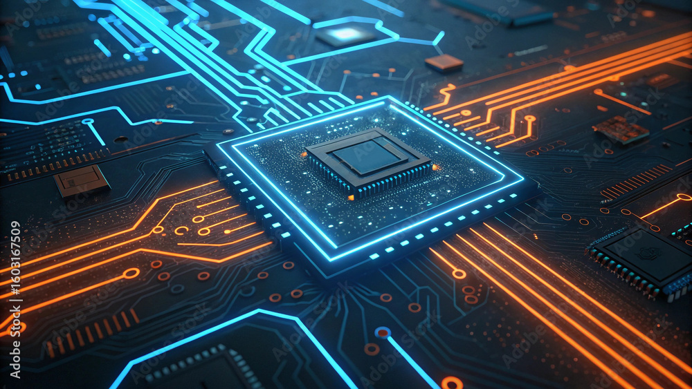 Fototapeta premium circuit board background