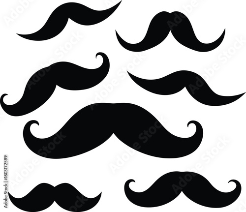 set of mustaches