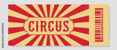 Vintage circus ticket .Vector
