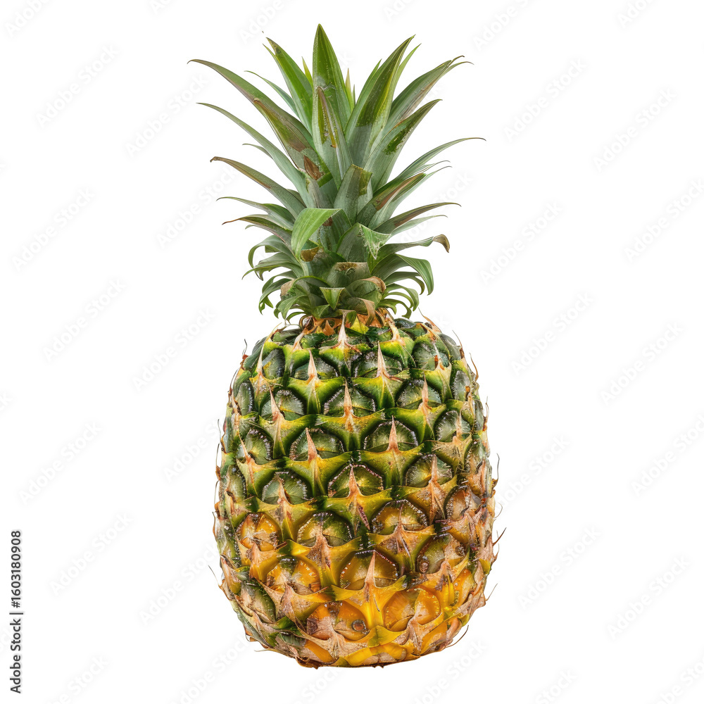 Fototapeta premium Single pineapple, vibrant colors (2)