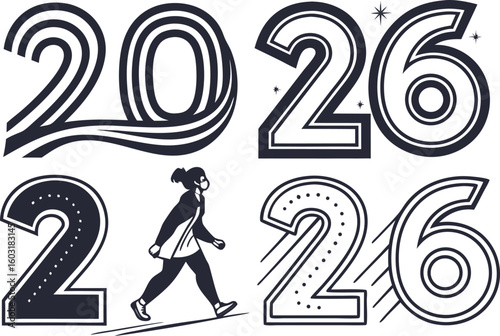 Four Stylized Typographic Designs of the Year 2026