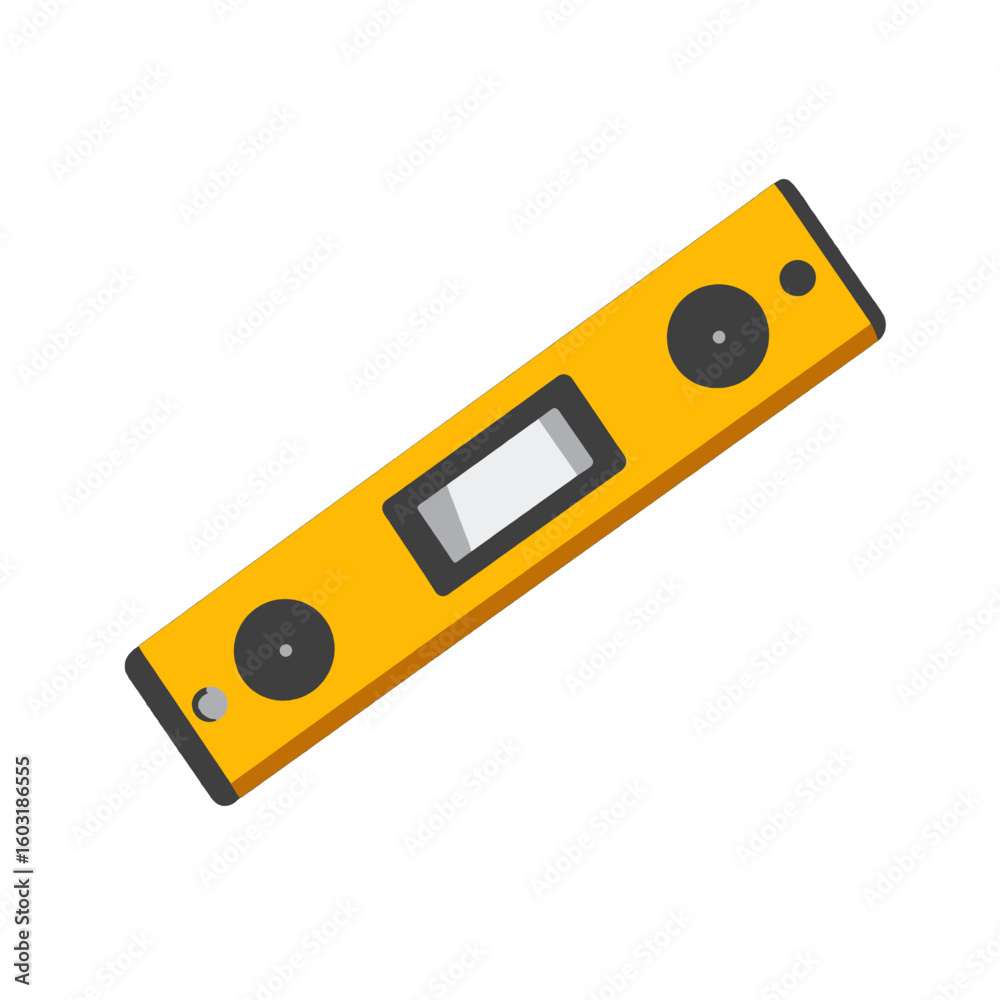 Fototapeta premium Yellow Construction Level Illustration