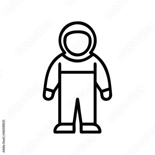 Hazmat suit icon vector illustration protective clothing symbol 66