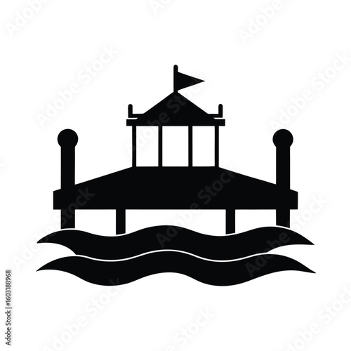 Vector pier icon