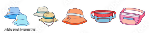 Stylish Bucket Hats & Trendy Fanny Packs