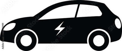 Vector electric car icon