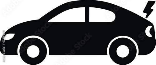 Vector electric car icon