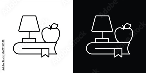 nurturing knowledge icon. contain learning, light, balanced education and enlightened teaching thin line style icon symbol sign for your app web. vector illustration