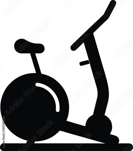 Vector stationary bike icon