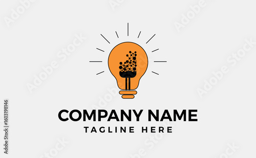 Innovative idea tip concept with creative light bulb sign vector