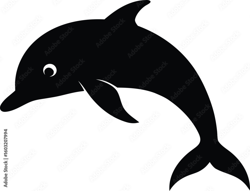 Obraz premium dolphin isolated on white background