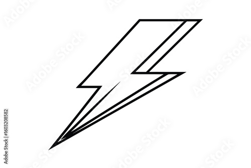 Free Download Lightning Bolt Icon Sharp And Minimal No Text - GFXLoad