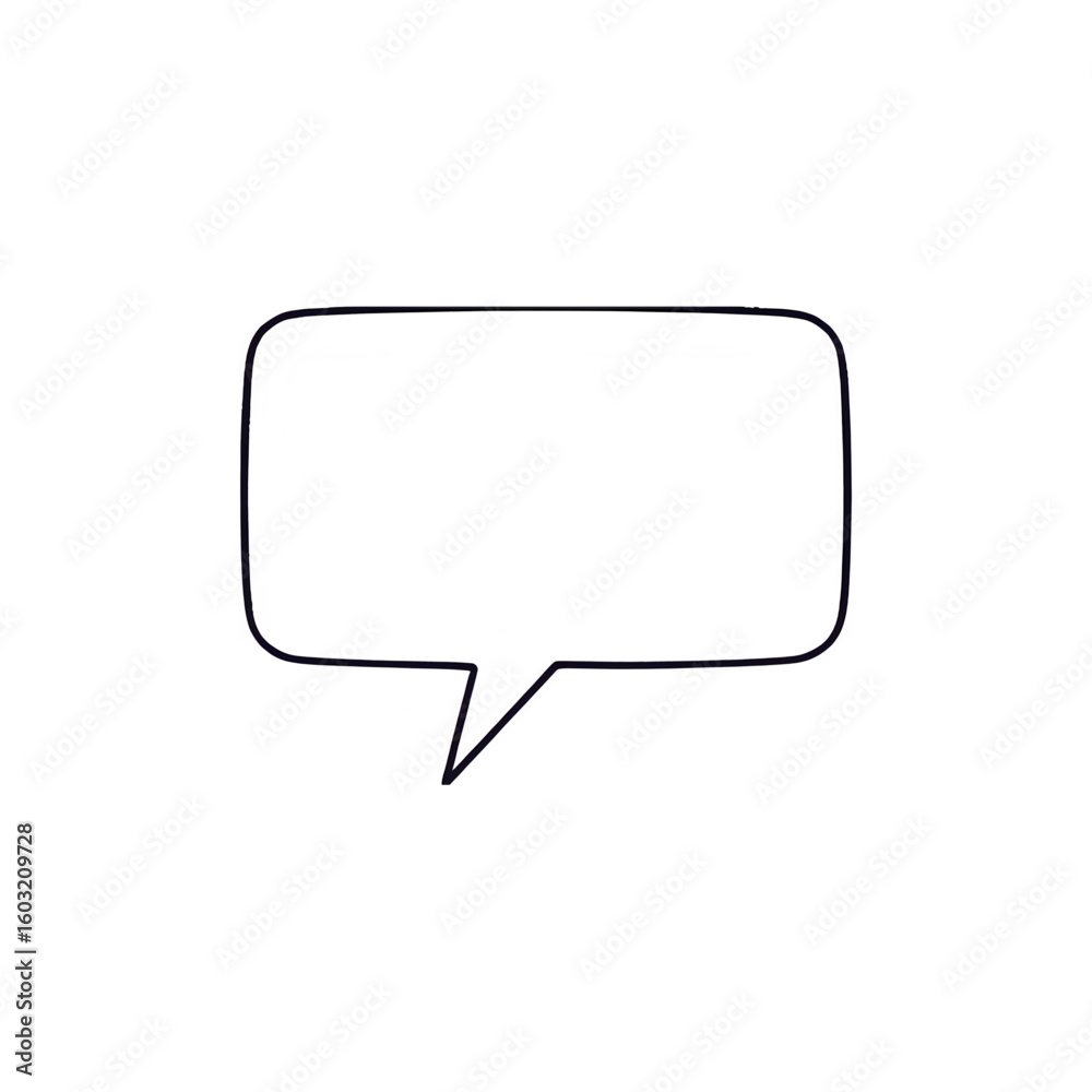 Blank Speech Bubble: Perfect for Communication & Design Projects Blank Speech Bubble: Perfect for Communication & Design Projects