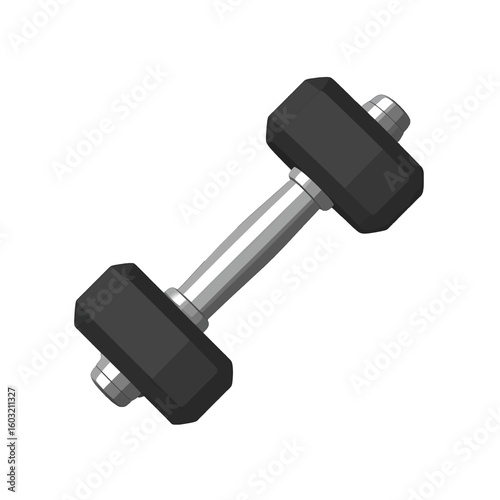 Pixel Art Dumbbell Illustration