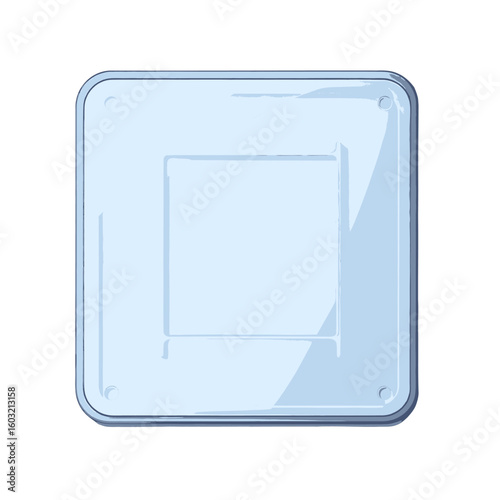 Light Blue Empty Square Graphic