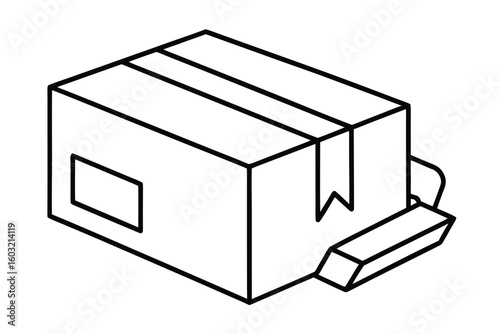 Delivery Package With Fragile Label